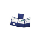 Oxford Letter-Size 3-Pocket Tri-Fold Pocket Folders, 20 Pack, Blue-Three pockets help keep documents organized