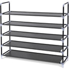 Songmics 39" 5-Tier Space Saving Tower Shoe Rack Organizer-Metal pipes