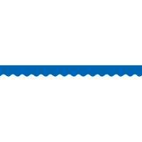 Teacher Created Resources Scalloped Blue Border Trim, 72 Pack-Size: 35"(L) x 3"(W), overall length: 35'