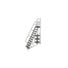 Tri-Arc Stock Picking Rolling Ladder, 24" x 110", 11 Step, Serrated (KDSP111242)-Frame Material: Steel