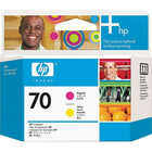 HP 70 Magenta and Yellow Printhead (C9406A)-Compatible with HP Photo Printers: Photosmart Pro B8800 Series, Photosmart Pro B9180 HP Wide Format Printers: Designjet Z2100 Series, Designjet Z3100Series printers.