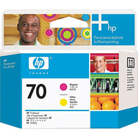 HP 70 Magenta and Yellow Printhead (C9406A)-Compatible with HP Photo Printers: Photosmart Pro B8800 Series, Photosmart Pro B9180 HP Wide Format Printers: Designjet Z2100 Series, Designjet Z3100Series printers.