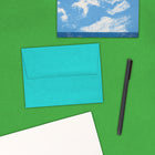 JAM Paper A2 Invitation Envelopes, 4.38 x 5.75, Brite Hue Sea Blue Recycled, 1000 Pack (70207B)-Opening: Booklet