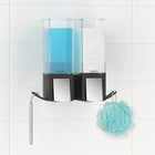 Better Living Clever Double Dispenser, Matte Black (77284)-Includes 2 handy storage hooks