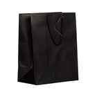 Jam Paper Gift Bags with Rope Handles - Large - 10" x 13" x 5" - Black Matte - 100 Pack-Color: Black Matte