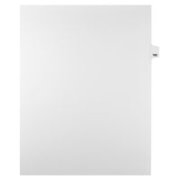 Mark Maker Legal Tabs - Letter Size - White - 1/25th cut - 25 tabs per package - 5 packages Pack - Number 182-White Single Tabs