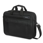 Samsonite Classic 17" NXT 2-Gusset Briefcase - RFID-SmartSleeve allows you to slip the bag over most suitcase pull-handles so it can sit securely on top for hassle-free travel