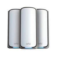 Netgear RBE973S-100CNS Orbi BE27000 Quad-Band Whole Home Mesh WiFi 7 System-WiFi Coverage: Up to Up to 6,600 sq. ft.