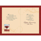 Rosedale 5-1/2" x 8" Darling Anniversary Greeting Cards And Envelopes, 12 Pack (15112)-Card shop quality greeting cards