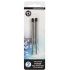 Merangue Parker Ballpoint Pen Refills - Medium Point - Black - 2 Pack-1.0mm Point Size