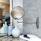 Valet – Miroir mural grossissant 8 po, chrome-Le bras peut s’étendre jusqu’à 14 po