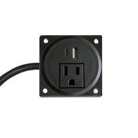 Urbann Power Outlet (1) Module - 15A AC for Lectern-Accessory, Expansion module for Urbann Lecterns