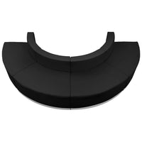 Flash Furniture HERCULES Alon LeatherSoft Reception Configuration, 4 Pieces, Black-Contemporary Reception Set