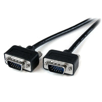 StarTech Thin Coax High Res Monitor VGA Cable, Low Profile HD15 M/M, 6 Ft. (MXT101MMLP6)-Ideal for high resolution monitors (1024x768 and above)