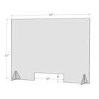 Eddie’s Plexiglass Protective Shield - 32"W x 24"H - Clear Acrylic-32" wide x 24" high