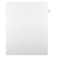 Mark Maker Legal Exhibit Index Tab White Single Tabs, 1/25th Cut, Letter Size, No Holes, Number 104, 25 Pack-White Single Tabs, 1/25th Cut