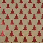 JAM Paper Gift Wrap - Christmas Kraft Wrapping Paper - 50 Sq Ft - Red Trees on Brown Kraft Paper - 2 Rolls/Pack-The perfect square footage for quickly and easily wrapping your presents
