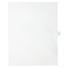 Mark Maker Legal Exhibit Index Tab White Single Tabs, 1/15th Cut, Letter Size, No Holes, Letter H, 25 Pack-White Single Tabs, 1/15th Cut