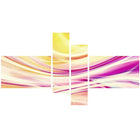 Designart Candy Stripes Canvas Print Set, (PT3004-279)-Print