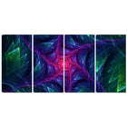 Designart Purple Turbine in the Night 4-Panel Modern Canvas Art Print, (PT3047-271)-Print