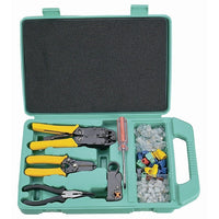 HVTools Tools Kit, 10" x 4" x 1", Green-HV Tools Tools Kit is perfect for any purpose in electric repair and HDTV antenna devices installation.