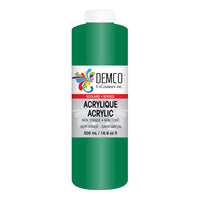 DEMCO EnCouleurs Inc School Acrylic Paint - 500 mL - Dark Green-School acrylic