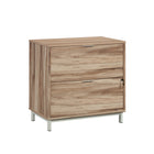 Sauder Bergen Circle Lateral File - Kiln Acacia-Kiln Acacia, Engineered Wood, Metal