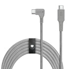 LOGiiX Piston Connect XL 90 USB-C to USB-C - 3M - Graphite Grey-Unleash fast charging with this ultra-durable 3M USB C charging cable