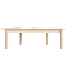 Flash Furniture Bright Beginnings Commercial Grade Wooden Trapezoid Preschool Classroom Activity Table-Kid-Friendly Design with Rounded Safety Corners