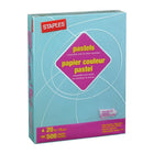 Staples 30% Recycled Pastel Coloured Copy Paper - 8-1/2" x 11" - Blue - 5000 Sheets-20 lb.