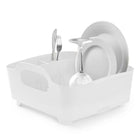 Umbra Tub Dish Rack, White-Tub dish rack pops with its versatility and straight-forwardness