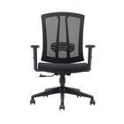 Brassex - Chaise de bureau Dexter Aiden, Noir-Le design ergonomique comprend une assise en mousse haute densité et des accoudoirs réglables pour soutenir votre corps même pendant les journées les plus longues
