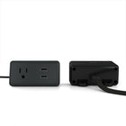 NXT Technologies 5 ft. Extension Cord, 1 Outlet/2 USB Ports, Black (NX56823)-5' braided power cord length
