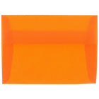 JAM Paper A2 Invitation Envelopes, 4.38 x 5.75, Orange Translucent Vellum, 250 Pack (PACV619H)-Orange translucent envelope