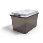TRU RED 64.7 L Water and Dust Resistant Storage Tote with Locking Lid-Weather-resistant locking lid storage is great for organizing the home and office