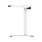 TygerClaw 23.5"W Electric Sit-Stand Desk - White-Dimensions: 25.6"L x 23.6"W x 48.5"H