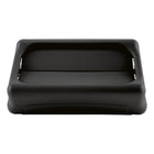 Couvercle à bascule Rubbermaid Slim Jim, noir-Noir