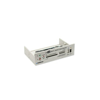 Manhattan 5.25" Multi-Card Reader, Beige-Hi-Speed USB 2.0, FireWire, 5.25 inch Bay Mount, 51-in-1