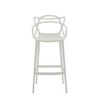 Plata Import Keeper Stool, 26"H, White, 2 Pack-Bar Stool