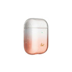 LAUT OMBRE SPARKLE for AirPods, Peach-Designed to allow for Qi wireless charging without removing the case