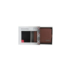 Champs Black Label Leather RFID Zip-Around Wallet, Tan-Double bill compartment