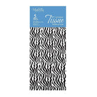 MillBrook Studio Printed Tissue, Black Zebra Print Pattern, 12 Pack (93066)-Tissue Paper