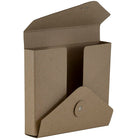 JAM Paper Portfolio with Button and String Closure, Small, 5.25" x 6.75" x 1", Brown Kraft, 5 Pack (6170201g)-Portfolio closure: Button and string