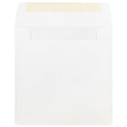 JAM Paper 6 x 6 Square Envelopes, White, 50 Pack (28416I)-Blank interior for personalized message