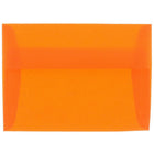 JAM Paper A6 Invitation Envelopes, 4.75 x 6.5, Orange Translucent Vellum, 250 Pack (PACV669H)-Orange translucent envelope