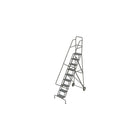 Tri-Arc Roll & Fold Rolling Ladder, 9 Step, 96" Height, Perforated (KDRF109166)-Frame Material: Steel