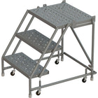 Tri-Arc Manufacturing Deep Top Step Rolling Ladder, Platform Height: 30", No. of Steps: 3, Step Width: 16" (KDSR003166-D2)-No. of Steps: 3
