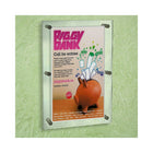 Azar Displays Acrylic Standoff Sign Holder, 24" x 36" (105536)-Made from acrylic (3/16" thick)