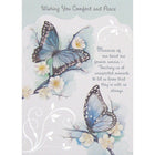 Rosedale 5-1/2" x 8" Wishing You Comfort And Peace Sympathy Greeting Cards And Envelopes, 12 Pack (17504)-Printed on premium uncoated card stock
