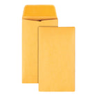 Staples #6 Kraft Coin Envelopes with Gummed Flaps - 3-3/8" x 6" - Brown - 250 Pack-Sturdy 28 lb. brown kraft stock keeps contents protected